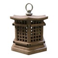3D Rendering Japanese Lantern on White Royalty Free Stock Photo
