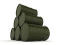 3D rendering khaki barrels