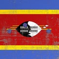 Scratched Kingdom of Swaziland flag