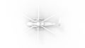 3d rendering of a large combat helicopter isolated in white background Royalty Free Stock Photo