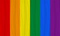 3d rendering. LGBT rainbow color wood panel design wall background Royalty Free Stock Photo