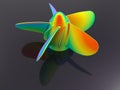 3D rendering - light aircraft propeller reflections