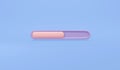 3D Rendering of loading bar icon on background. Royalty Free Stock Photo