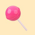 3d rendering of lolipop icon isolated on cleare background.