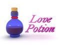 3D Rendering of a love potion