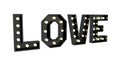 3d rendering love signboard