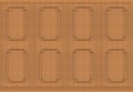 3d rendering. luxurious brown wood square shape pattern panel vintage design wall background. Royalty Free Stock Photo
