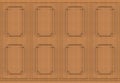 3d rendering. luxurious brown wood square shape pattern panel vintage design wall background.