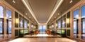 3D Rendering luxury lobby Hotel and Restaurant Royalty Free Stock Photo