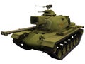 3d Rendering of a M48 Patton Medium Tank