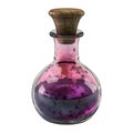 3D Rendering of a Magic Potion Bottle Transparent Background - Ai Generated Royalty Free Stock Photo