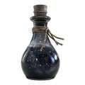 3D Rendering of a Magic Potion Bottle Transparent Background - Ai Generated Royalty Free Stock Photo