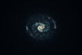 3d rendering, the magnificent spiral nebula. The universe background