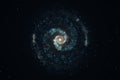 3d rendering, the magnificent spiral nebula. The universe background