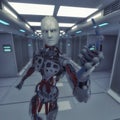 3d rendering. Male robot