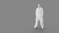 3D rendering of a man standing hands in pcokets computer model Royalty Free Stock Photo