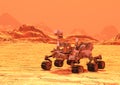 3D Rendering Mars Rover Royalty Free Stock Photo