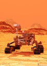 3D Rendering Mars Rover Royalty Free Stock Photo