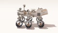 3D rendering of a Mars rover Royalty Free Stock Photo