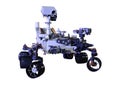 3D Rendering Mars Rover on White Royalty Free Stock Photo