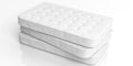 3d rendering mattresses on white background Royalty Free Stock Photo