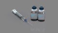 3d rendering of medical concept vaccination hypodermic