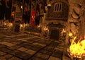 3D Rendering Medieval Castle Royalty Free Stock Photo