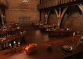 3D Rendering Medieval Great Hall