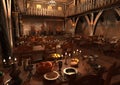3D Rendering Medieval Great Hall