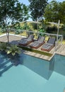 3D Rendering Mediterranean Terrace