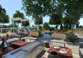 3D Rendering Mediterranean Terrace
