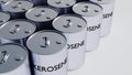 3d rendering of metal tin of kerosene