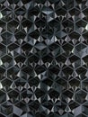 3d rendering metallic hexagon pattern. Luxury concept background. Digital art