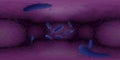 3d rendering Microscope virus bacteria close up.  Equirectangular  360 VR image.  The medical panoramic background Royalty Free Stock Photo