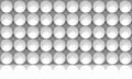 3d rendering. minimal white sphere ball stack wall and floor design background Royalty Free Stock Photo
