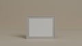 3d rendering minimalist background. Frame mockup with minimal scene.