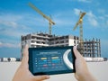 Mortgage calculator app new construction Royalty Free Stock Photo