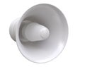 3D rendering model of a street loudspeaker in white on a white background.