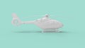 3D rendering of a modern helicopter isolated in empty space background. Royalty Free Stock Photo