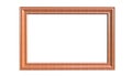 3d rendering of modern isolated hanging brown color photo frame