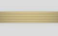 3d rendering. modern luxury Gold horizontal bar pattern on gray background Royalty Free Stock Photo