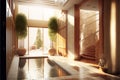 3d rendering of modern luxury spa interior design with mirror (Ai generated)