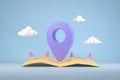 3d Rendering Modern Minimal Checking Point Pins Gps Location Marker Target Journey Illustration Backgrounds 3d Rendering