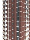 3d rendering of modern multi-storey residential building