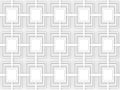 3d rendering. modern seamless white square pattern tiles on gray wood background Royalty Free Stock Photo