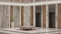 3d rendering modern style the Lobby with luxury decorate Royalty Free Stock Photo