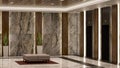 3d rendering modern style the Lobby with luxury decorate Royalty Free Stock Photo