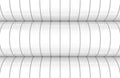 3d rendering. modern white cylinder curve wall design background Royalty Free Stock Photo