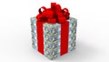 3D rendering - money gift wrapped with 100 RON bills