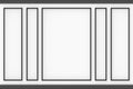 3d rendering. monochrome color style of classical modern square frame wall background